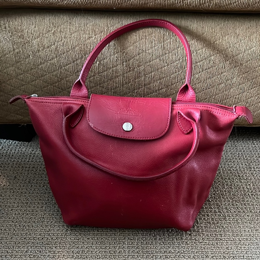 Longchamp Red Leather Bag